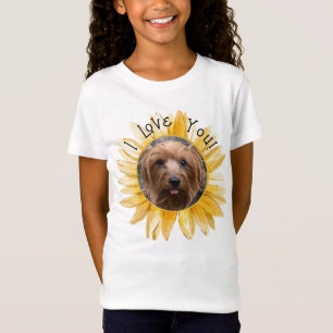 Camiseta Foto girassolEu te amo personalizado