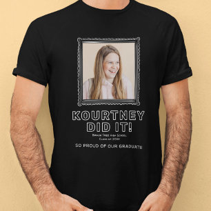 Camiseta Foto Moderna Fez! Orgulhoso Graduado