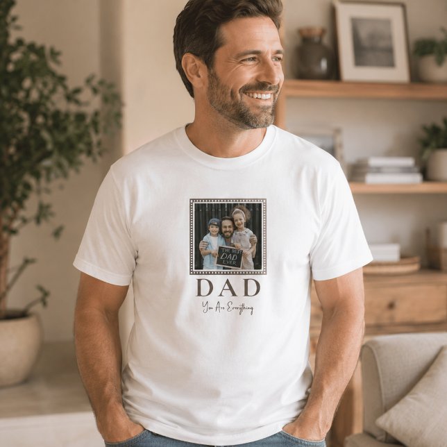 Camiseta Foto Moderna Personalizada do Papai (Criador carregado)