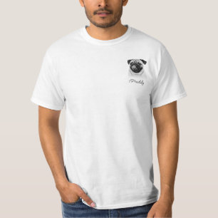 Camiseta Foto & Nome de Animal de Estimação Simples Moderno
