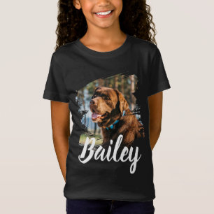 Camiseta Foto & Nome de Cachorro Personalizado