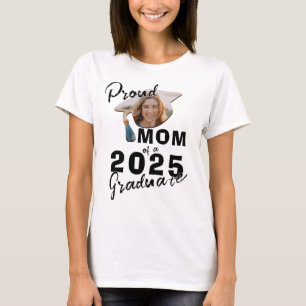 Camiseta Foto Orgulhosa Mãe do Formando de 2025