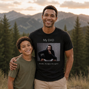Camiseta Foto Pai homem mito lenda diversão