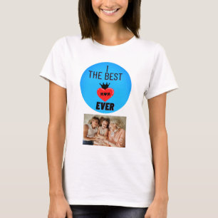Camiseta Foto personalizada a melhor mãe de todos os tempos