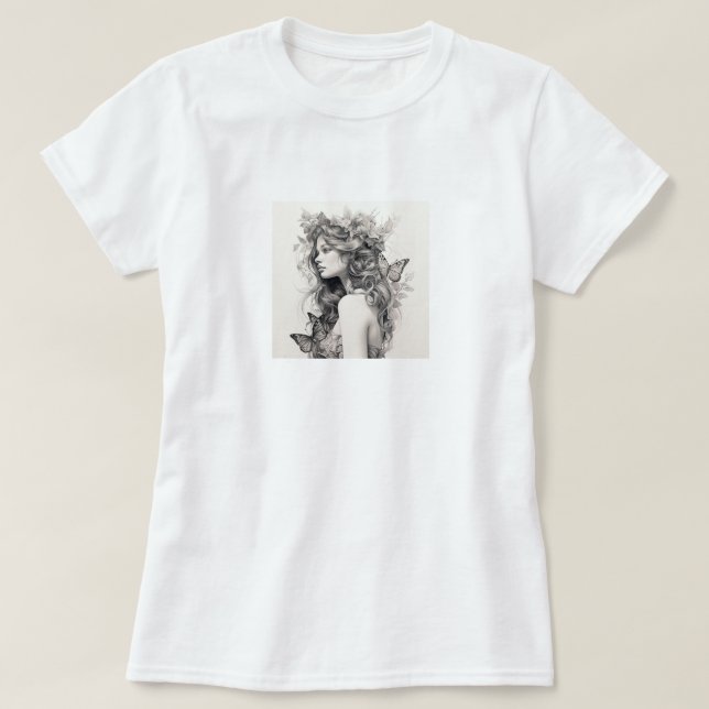 Camiseta Foto Personalizada Adicionar Seu Próprio Presente  (Frente do Design)