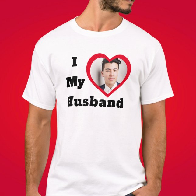 Camiseta Foto Personalizada Bae Que Amo Meu Marido (Criador carregado)