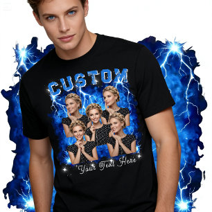 Camiseta Foto Personalizada Bootleg Rap dos anos 90