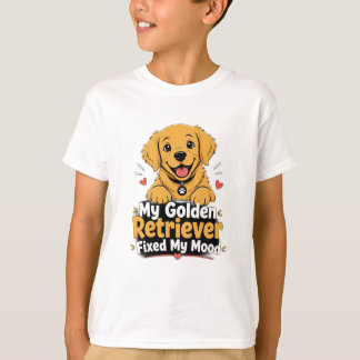 Camiseta Foto Personalizada Cachorro Golden Retriever Melho