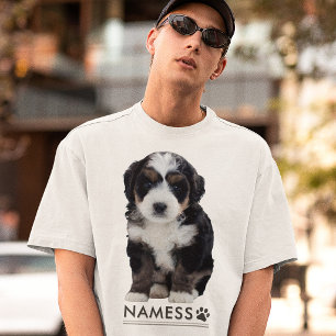 Camiseta Foto Personalizada Com O Nome Do Seu Cachorro