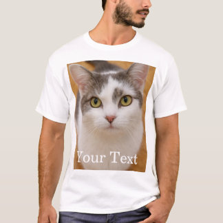 Camiseta Foto Personalizada com Texto Personalizado