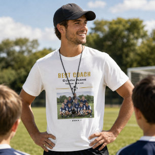 Camiseta Foto Personalizada da Equipe com o Melhor Treinado