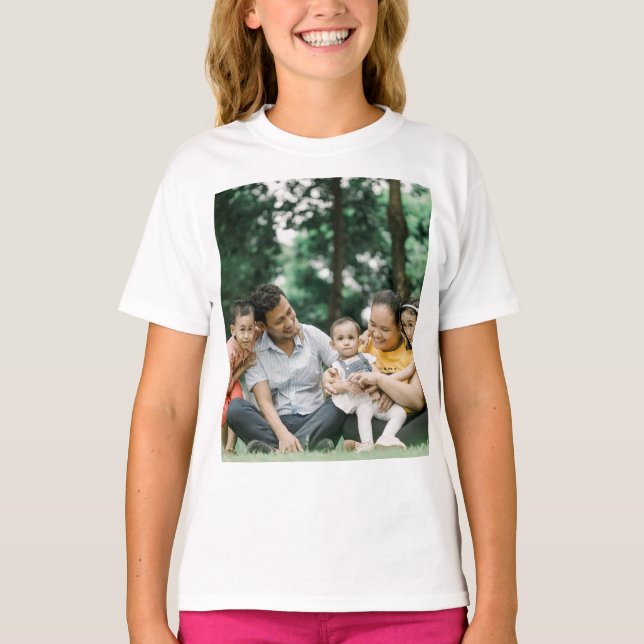 Camiseta Foto Personalizada da Família (Frente)