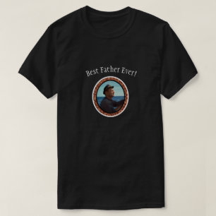 Camiseta Foto personalizada da família do melhor pai