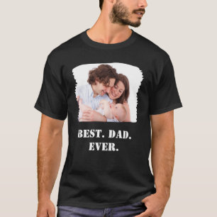 Camiseta Foto Personalizada da Família Melhor Pai do Mundo 