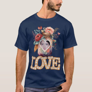 Camiseta Foto Personalizada Da Forma De Coração De Coração