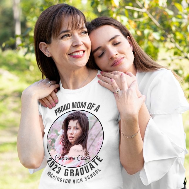 Camiseta Foto personalizada da mãe do Formando orgulhoso El (Criador carregado)
