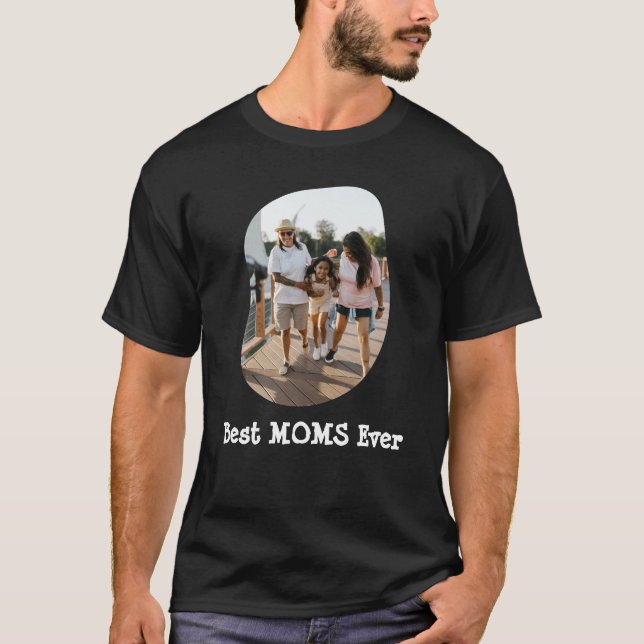 Camiseta Foto personalizada da mãe lésbica LGBT - Melhores  (Frente)