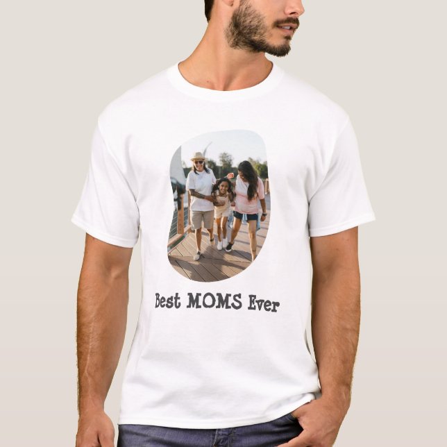 Camiseta Foto personalizada da mãe lésbica LGBT - Melhores  (Frente)