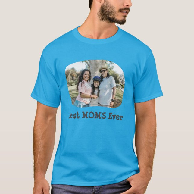 Camiseta Foto personalizada da mãe lésbica LGBT - Melhores  (Frente)