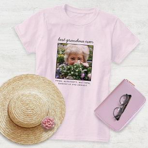 Camiseta Foto Personalizada da Melhor Avó de Sempre Fofa