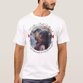Camiseta Foto personalizada da melhor Namorada do mundo