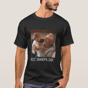 Camiseta Foto Personalizada Da Melhor Vovô Alguma Vez