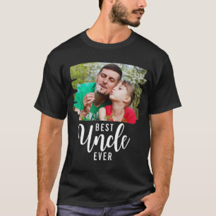 Camiseta Foto personalizada da tipografia do melhor tio nun