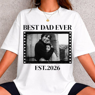 Camiseta Foto Personalizada de Aniversário com Estilo Vinta