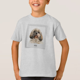 Camiseta Foto Personalizada de Aniversário do Cachorro de E