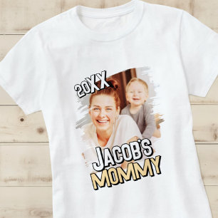 Camiseta Foto personalizada de bebê do Moderno Grunge Simpl