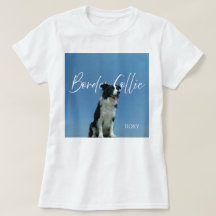 Foto Personalizada de Border Collie com Tipografia
