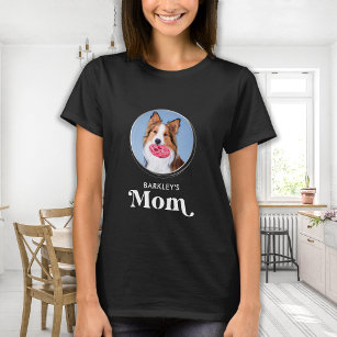 Camiseta Foto Personalizada De Cão De Pet Mãe Moderna Simpl