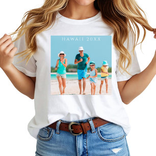 Camiseta Foto personalizada de férias em família