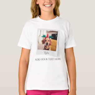 Camiseta Foto personalizada de Natal Pet Holiday