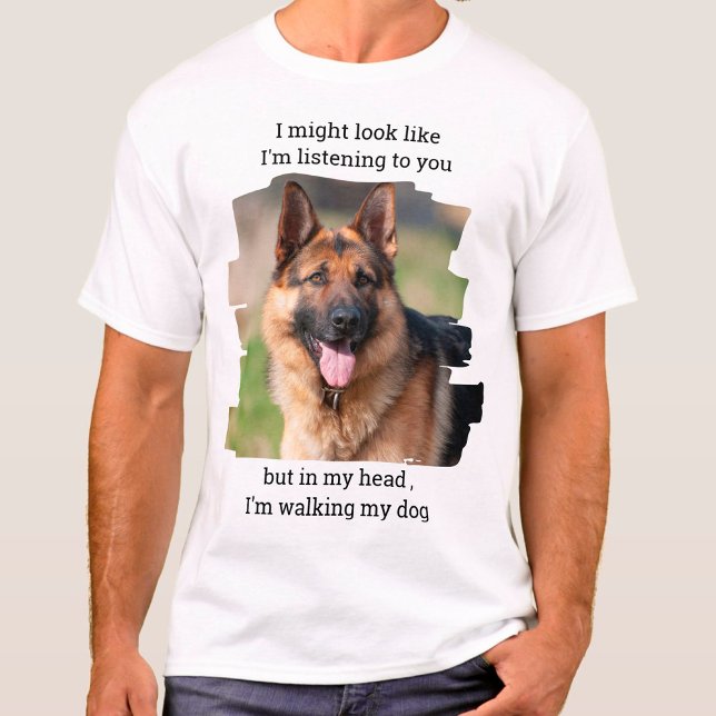 Camiseta Foto personalizada de Pai de cachorro engraçado (Criador carregado)