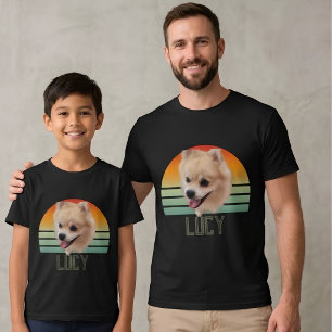 Camiseta Foto Personalizada de Pet com Nome de Cachorro Pre