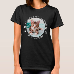 Camiseta Foto personalizada de Pet de Gato do Mundo