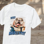 Camiseta Foto personalizada de Pet personalizada do Modern<br><div class="desc">Este design simples e clássico é composto por tipografia serif e adiciona uma foto personalizada do seu animal de estimação.</div>