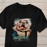 Camiseta Foto personalizada de Pet simples Legal de Grunge<br><div class="desc">Este design simples e clássico é composto por tipografia serif e adiciona uma foto personalizada do seu animal de estimação.</div>
