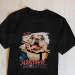Camiseta Foto personalizada de Pet simples Legal de Grunge<br><div class="desc">Este design simples e clássico é composto por tipografia serif e adiciona uma foto personalizada do seu animal de estimação.</div>
