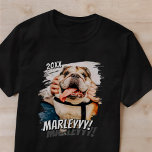 Camiseta Foto personalizada de Pet simples Legal de Grunge<br><div class="desc">Este design simples e clássico é composto por tipografia serif e adiciona uma foto personalizada do seu animal de estimação.</div>
