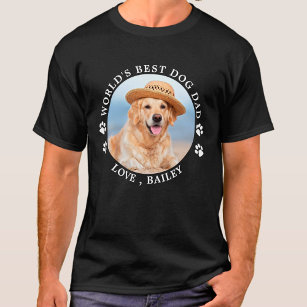 Camiseta Foto personalizada de um Pai de cachorro melhor do