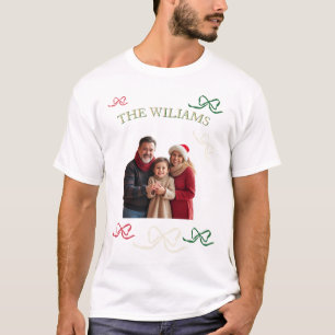 Camiseta Foto Personalizada de Uma Grande Família em Tons P