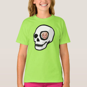 Camiseta Foto personalizada Dia assustador do Skull do Hall