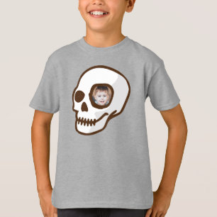Camiseta Foto personalizada Dia do crânio do dia das bruxas