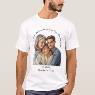 Camiseta foto personalizada do dia das mães