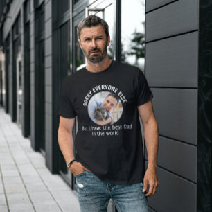 Camiseta Foto personalizada do Dia de os pais de citação de