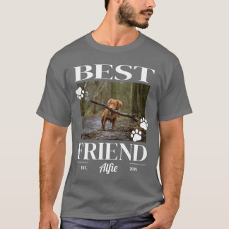 Camiseta Foto personalizada do melhor amigo cachorro gato o