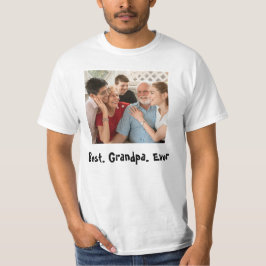 Camiseta Foto Personalizada do Melhor Avô Nunca