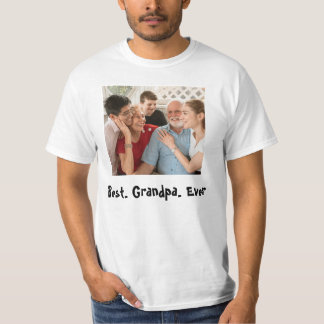 Camiseta Foto Personalizada do Melhor Avô Nunca